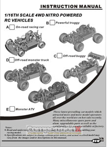 Himoto Onroad Racing Car Manual