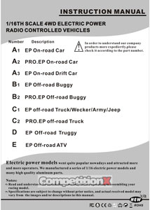 Himoto SCT-16 Manual