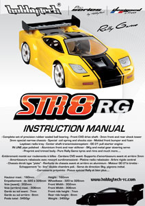 Hobbytech STR8 RG Manual