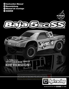 HPI Baja 5SC SS Kit Manual