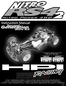 HPI Nitro RS4 2 Manual