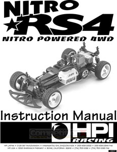 HPI Nitro RS4 Manual