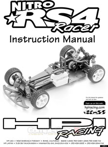 HPI Nitro RS4 Racer Manual