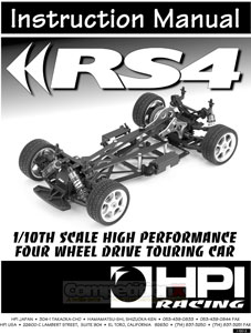 HPI RS4 Manual
