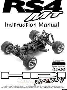 HPI RS4 MT Manual