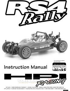 HPI RS4 Rally Manual