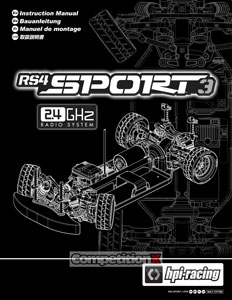 HPI RS4 Sport 3 Ken Block Ford Mustang Manual