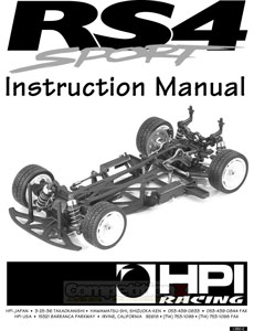 HPI RS4 Sport Manual