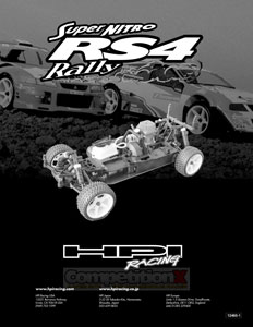 HPI Super Nitro RS4 Rally Manual