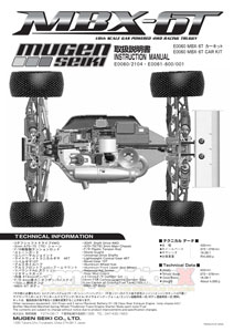 Mugen Seiki MBX-6T Manual