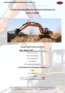 RC4WD Earth Digger 4200XL Hydraulic Excavator V2 Manual