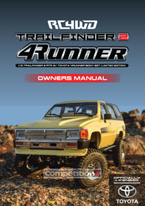 RC4WD Trail Finder 2 Limited Edition 4Runner RTR Manual