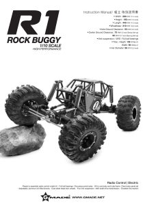 Gmade R1 Rock Buggy Kit Manual