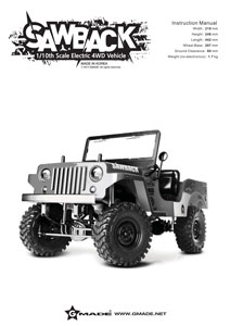 Gmade Sawback Kit Manual
