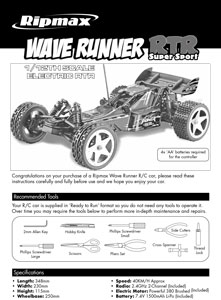 Ripmax Wave Runner Buggy Manual