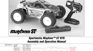 Sportwerks Mayhem ST Manual