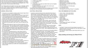 TOP Racing Rebel F1 Manual
