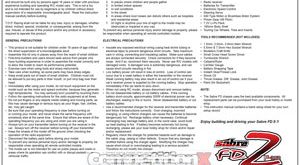 TOP Racing Sabre FD2 Manual