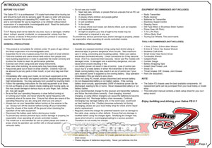 TOP Racing Sabre FD2 Manual