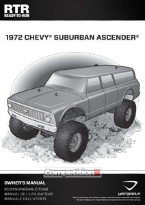 Vaterra RC 1972 Chevrolet Suburban Ascender S Manual