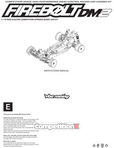 VBC Racing Firebolt DM2 Manual
