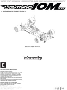 VBC Racing Lightning 10M235 Manual