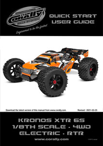 Team Corally Kronos XTR 6S Manuals