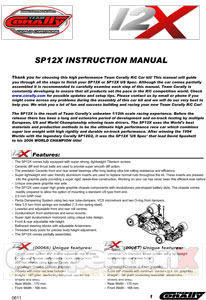 Team Corally SP12X Manual