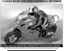 Thunder Tiger Ducati 999R NP Motorcycle Manual