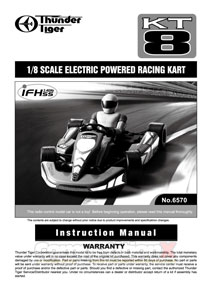 Thunder Tiger KT8 Racing Kart Manual