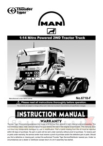 Thunder Tiger MAN Tractor Truck Manual