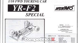 Yokomo YR-F2 Special Manual