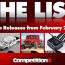 CompetitionX – The List – February 2023