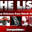 CompetitionX – The List – March 2023