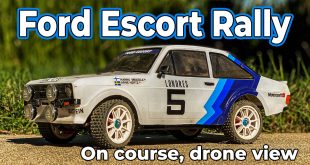 Video: Tamiya Ford Escort MF-01X Rally Stage - Drone View | CompetitionX