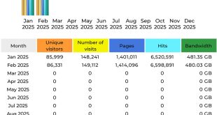 CompetitionX Site Statistics – February 2025