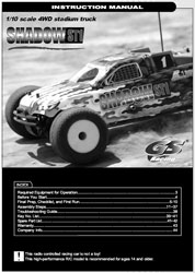 GS Racing Shadow ST1 Manual