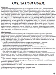 GS Racing Storm Unlimited Truck CE Manual