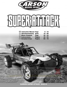 Carson Modelsport Super Attack Manual