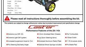 Caster Racing ZX1 Manual
