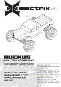 ECX Ruckus 1/10 Monster Truck Manual