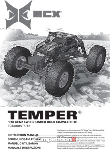 ECX Temper 1/18 Rock Crawler Manual