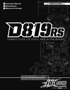 HB Racing D819RS Manual