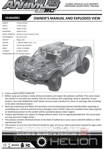 Helion RC Animus 18SC Manual
