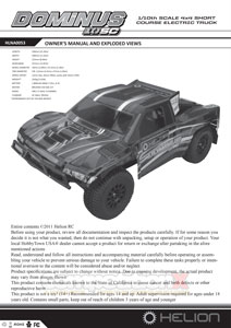 Helion RC Dominus 10SC Manual