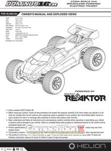 Helion RC Dominus 10TR Manual