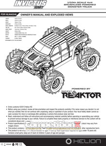 Helion RC Invictus 10MT Manual