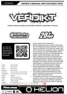 Helion RC Verdikt 12SC Manual