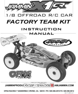 Jammin Products X1 CR Factory Team Manual