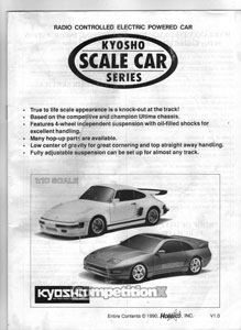 Kyosho Scale Series Manual